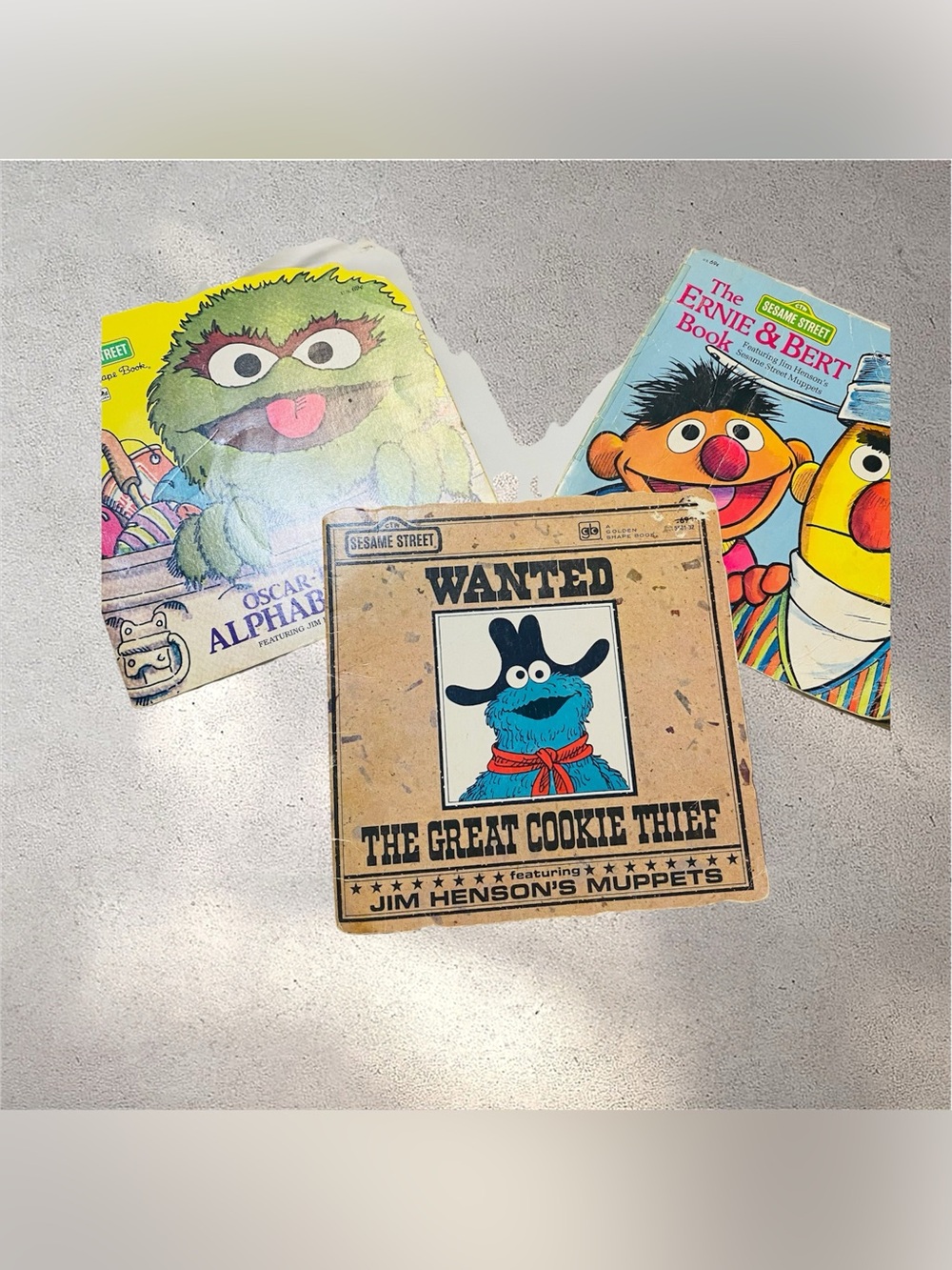 Vintage 70s 80s Sesame Street Books